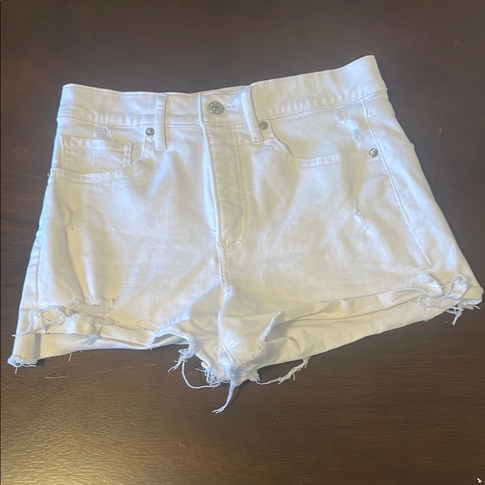 White Denim Express Shorts
